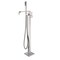Anzzi Angel 2-Handle Claw Foot Tub Faucet with Hand Shower in Brushed Nickel FS-AZ0044BN - alternate 1